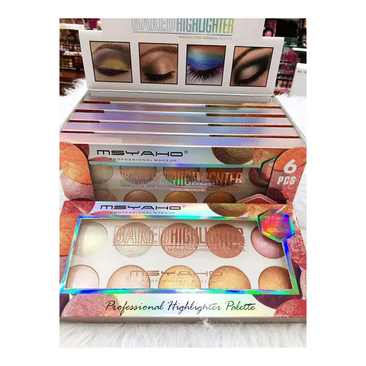 10 Color Private Label Eyeshadow Palette Glitter High Pigment Silky Rose Gold Eyeshadow Make Your Own Logo Eye Shadow Makeup