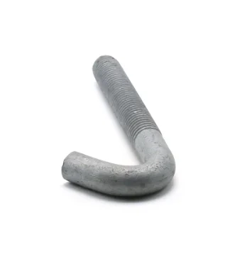 Chinese manufacture Good Quality galvanized carbon steel j type hook anchor bolt with nut and washer