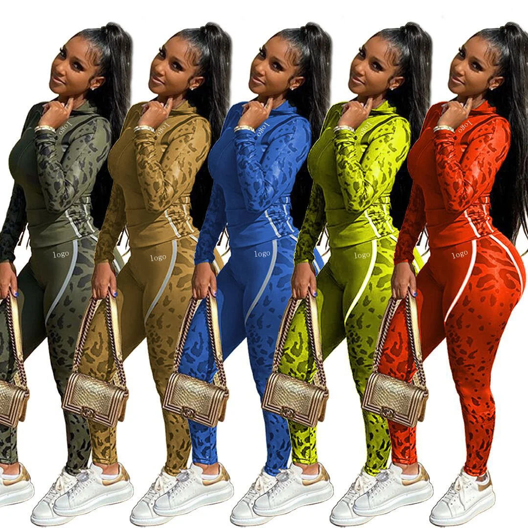 Custom Logo Sweat Suits Apparel Women Fashion Printed Jogging Suit Half Zipper Two Piece Sweat Suit Plus Size Hoodie Tracksuits