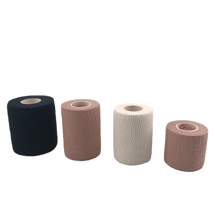 5cm*4.5m Custom Logo Breathable Athletic Elastic Bandage Cotton Sports EAB Tape Easy Tear Light Stretch Thumb Weightlifting Tape