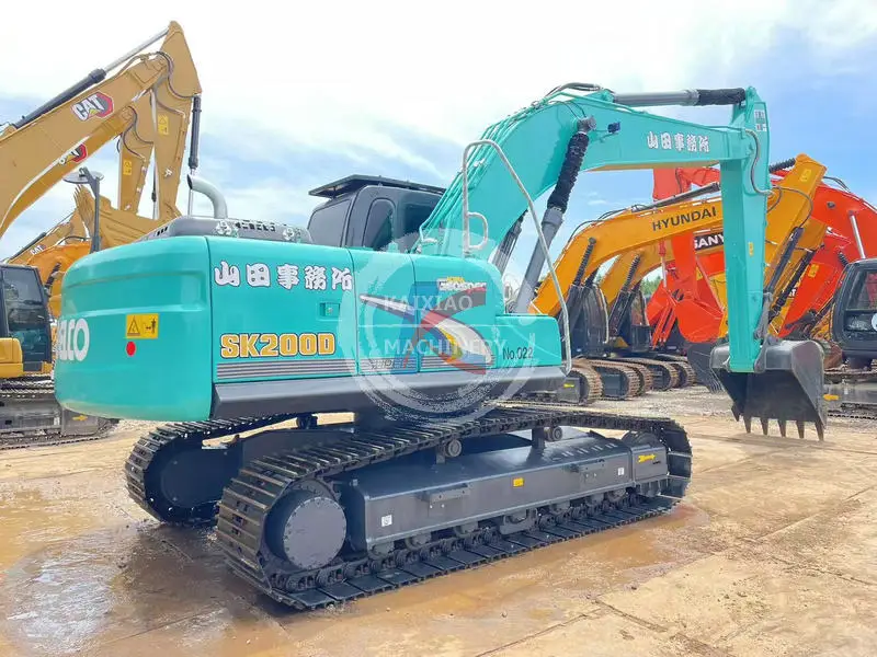 Kobelco SK200-8 used excavator 20 ton in stock crawler digger hydraulic machine excavadora backhoe secondhand Kobelco 200