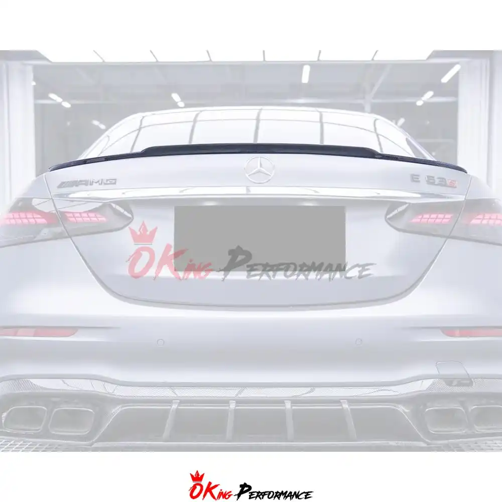 AE Style Carbon Fiber Rear Spoiler For Mercedes Benz E-Class W213 E43 E53 E63 E63S 2020-2022 Wing