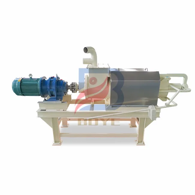solid liquid manure separator  screw press dewater machine cow dung dewatering machine