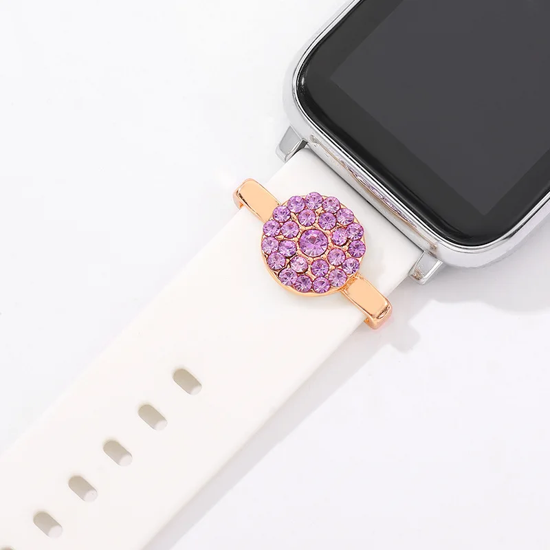 Watchband Decorative Charms For Apple Watch Band Silicone Bracelet Metal Leg Decorative Nails For Watch Sport Strap