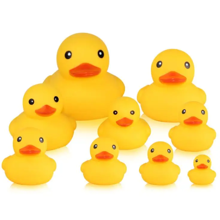 animal natural rubber duck shampoo baby silicone bath toys