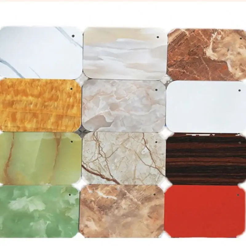 Marble Pattern High Gloss UV Board, UV Resistant and Waterproof PVC Wall Panel