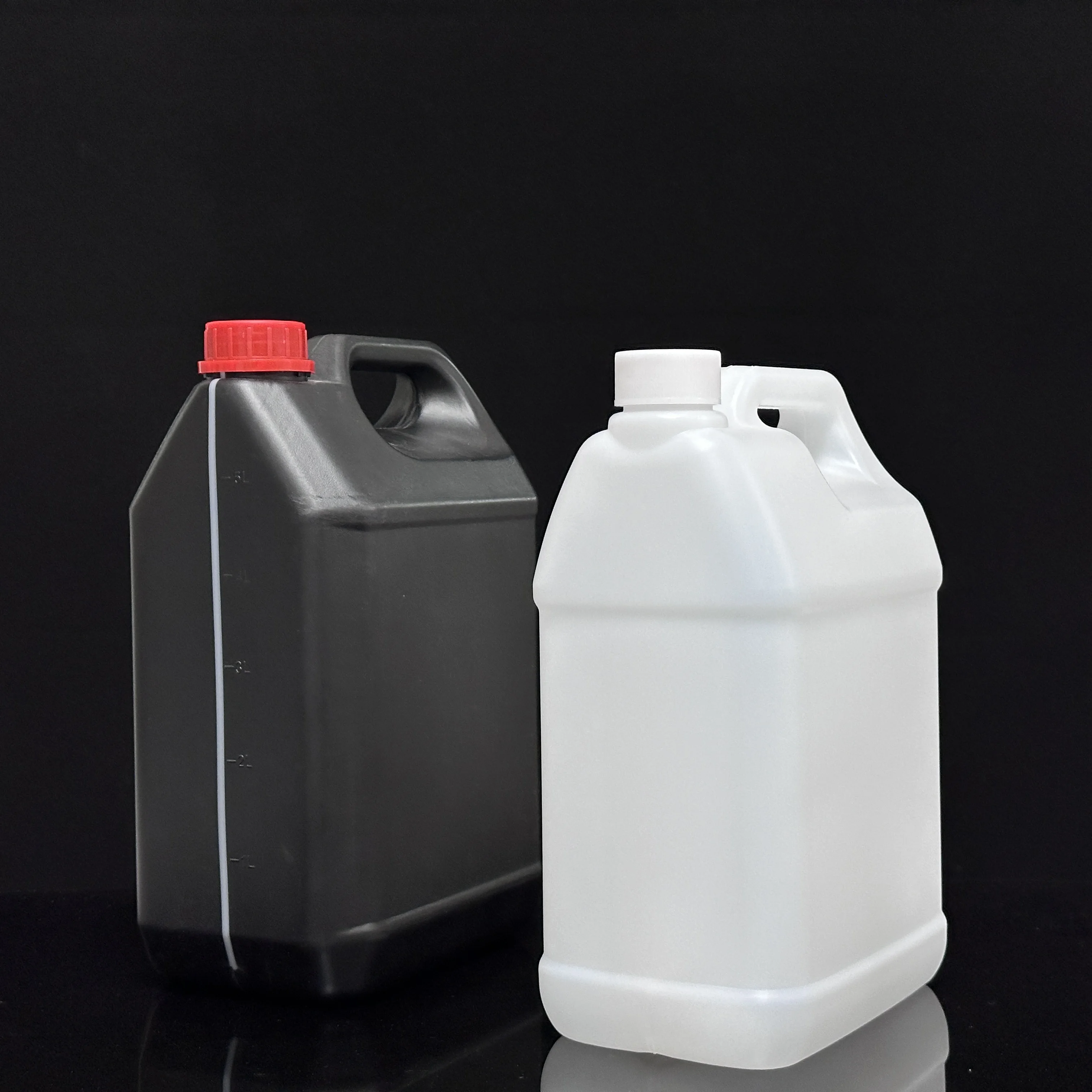 Черный и белый квадратный пластиковый барабан 4L 5L химическое ведро пластиковые бутылки