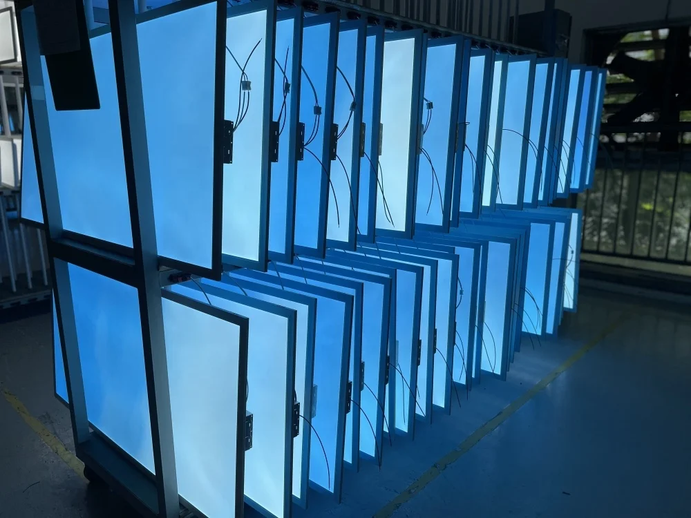 Banqcn Flat Backlit Led Panel Light 2X2 2X4 60X60 595X595 25 36W 40W 48W 60W 3CCT Tunable Panel Ceiling for Office Lighting
