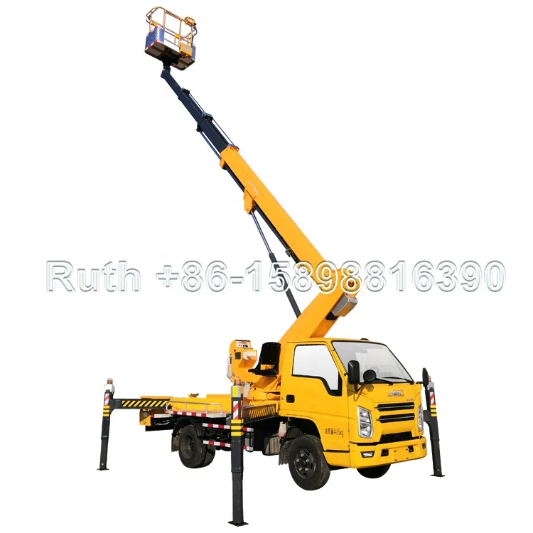 China High-altitude Operation Trucks factory JIUHE bucket trucks 21m 23m 25m 29m 38m 45m basket lifts
