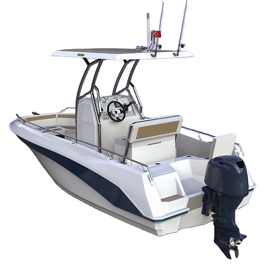 Alesta Marine Luxury Marlin 500 PRO Model DARK BLUE New Fiber Glass Fishing Speed Boat Best Quality White Ocean Sea Lake River