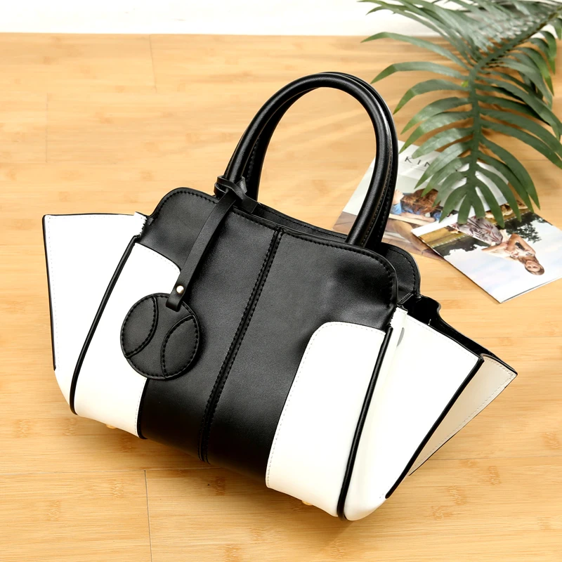 
TS8049 2020 Wholesale genuine leather handbag new shoulder bag large capacity messenger Tote bag top handle bag for women 