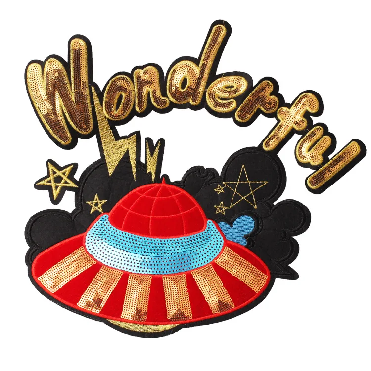 3D Designer Heat Transfer Chenille Embroidery Patch Woven Embroidered Letter Logo Patch Custom Iron On Chenille Embroidery Patch