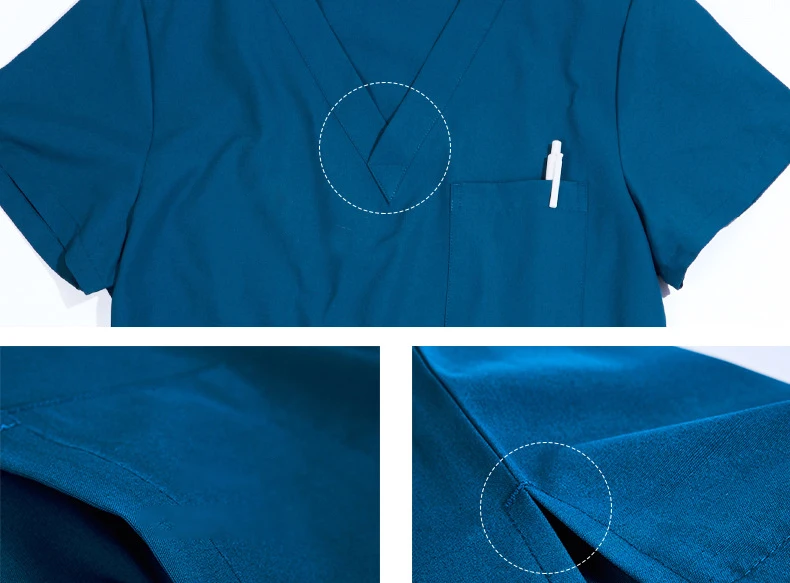 Medical Uniform Factory Doctors V-neck Male Nursing Scrubs Uniform Sets Medical Scrubs Wholesale Men Hospital Uniform Shirts & P