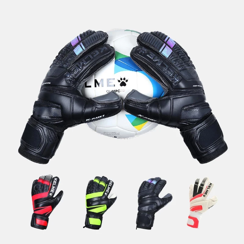 KELME пользовательские перчатки вратаря пенопластовые футбольные перчатки спортивные латексные тренировочные матчи вратаря другие спортивные перчатки