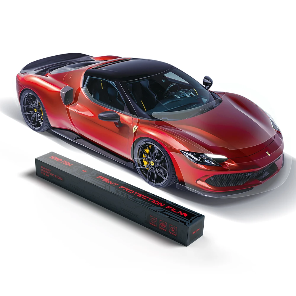 HOHOFILM 8 Years 12mil Clear Glossy TPU Car Body Paint Protection Film Self-Healing Anti-Scratch Features Transparent Car Film