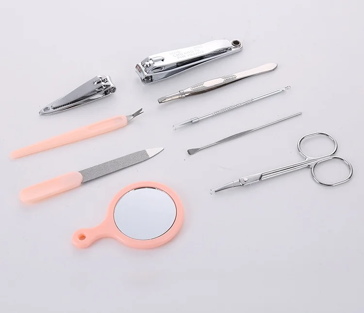 Stainless Steel Manicure Set Travel Grooming Kit Professional Personal Care Tool nail clipper set