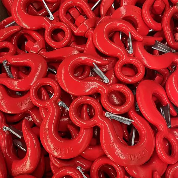 Rigging manufactured lifting 320a lifting eye hoist hook with safety latch