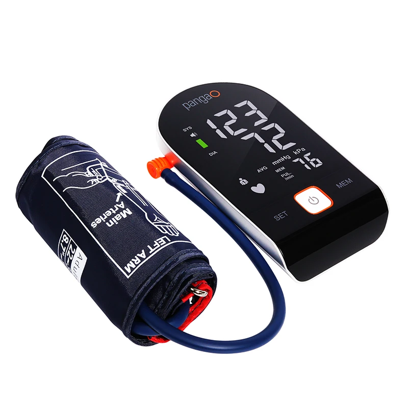 Pangao oem led display electronic digital upper arm blood pressure monitor machine for hospital