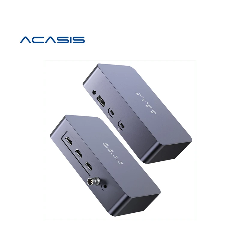 Acasis-external Thunderbolt3 HD SDI video capture card 4 channels live streaming teaching Vimx Software OBS multi channels