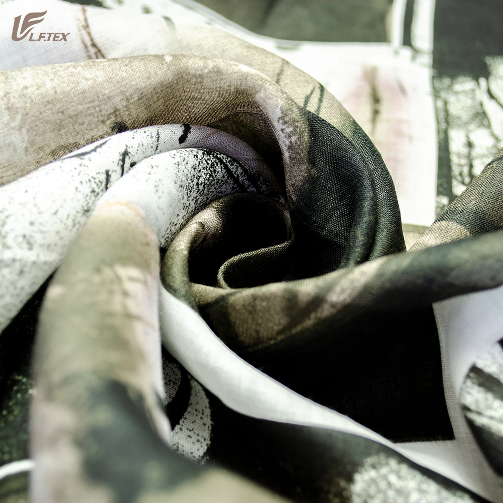 Экономичный дизайн на заказ, модные женские платья, брюки, ткань рами, дешевая льняная ткань с принтом