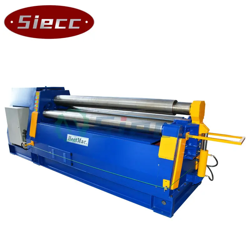 Iron sheet metal thin thick steel plate rolling bending machines for cone flange pipe and tank roller bender