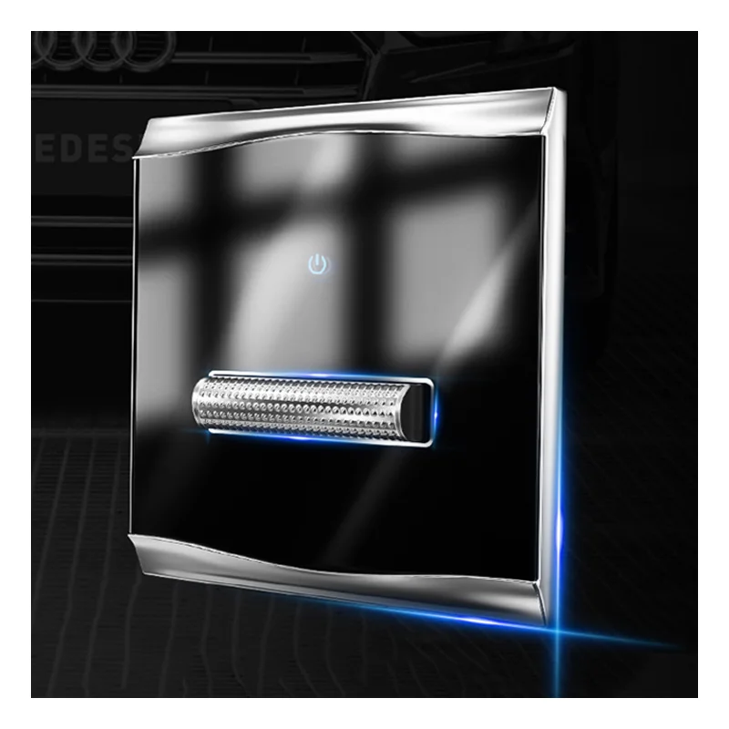 YINKA High Quality Tempered Glass Switch Socket Panel 86 Type with USB Black Switch New Design Self Reset Button