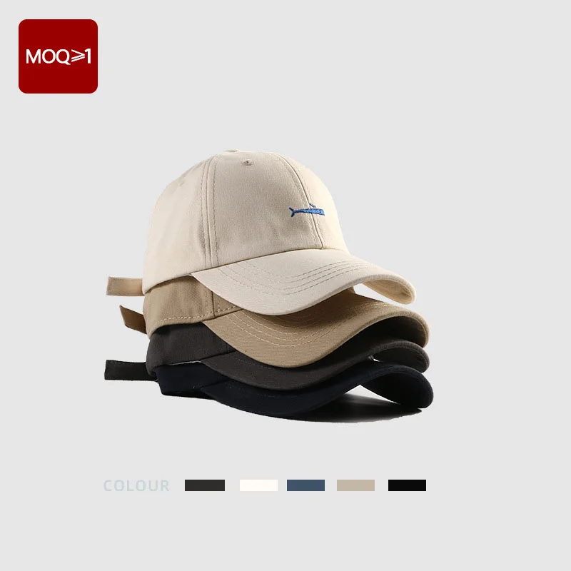 Custom Wholesale Unisex  Cotton High Quality Embroidery Logo 6 panel Dad Hat Curved Brim Adjustable Baseball Caps For Men