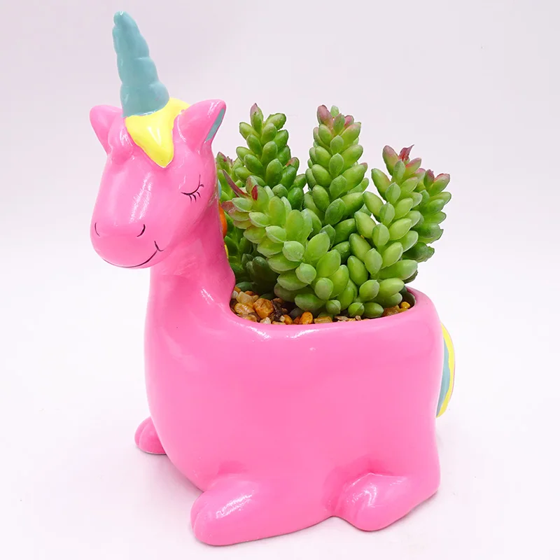 
Artificial Tropical Succulents Potted Animal Shaped Plants Flowers plants 