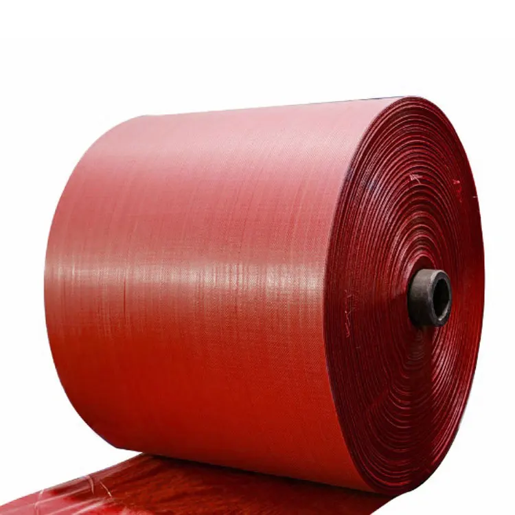 Manufacture Quality White Woven Tubular Fabric Polypropylene Bag Roll