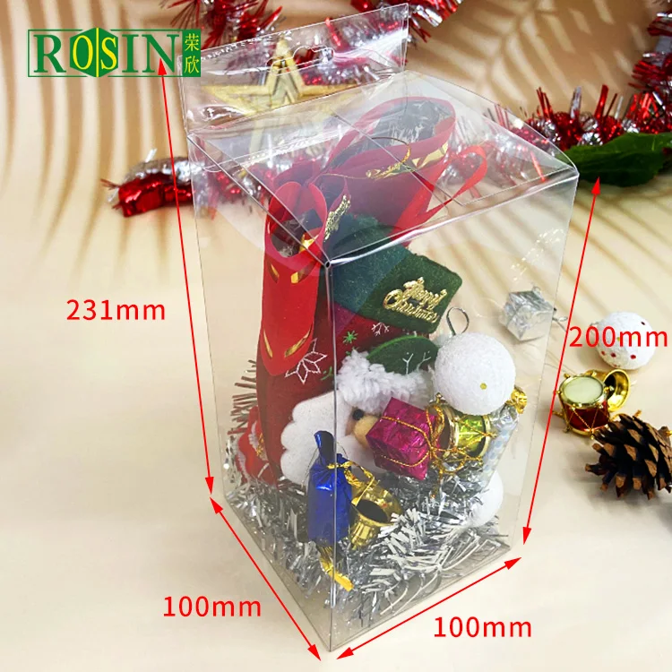 Wholesale Plastic Pvc 18X12X12 Plastic Gift Box Clear Transparent Gift Box Packaging Plastic Boxes
