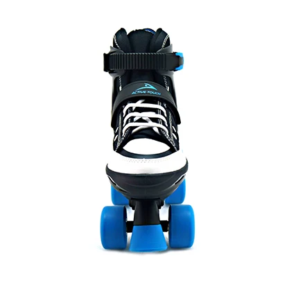  HS-Q001 New High Quality Professional Canvas Four 4 Roller Blade Wheels Inline skate Shoes Quad