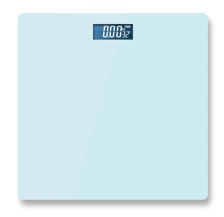 Однотонные бытовые весы для тела Электронные весы для ванной комнаты из закаленного стекла модные красивые Самые продаваемые прямоугольники