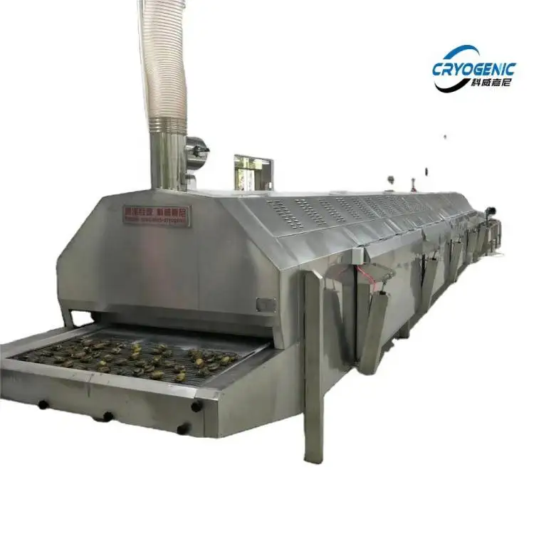 SS 304 Instant Freezer French Fries Durian Fruit Frozen Quick Freezing Machine