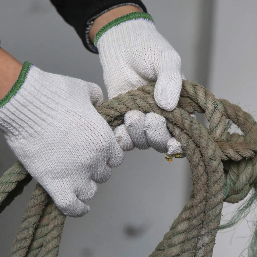Top Selling Firm Grip cotton work gloves safety garden Gloves for Construction General Work
