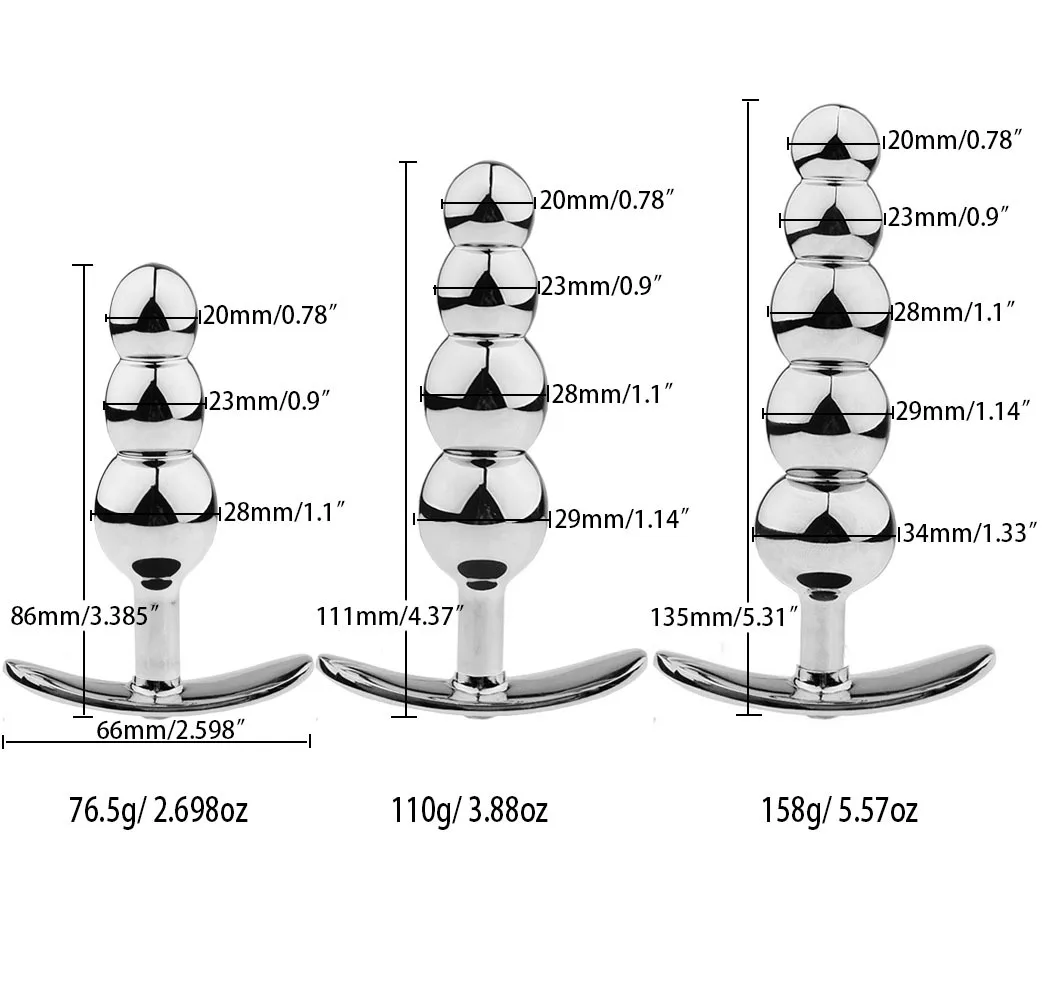 S M L SM couple sexy game anal beads metal plug massage women vaginal G spot stimulation adult sex toys