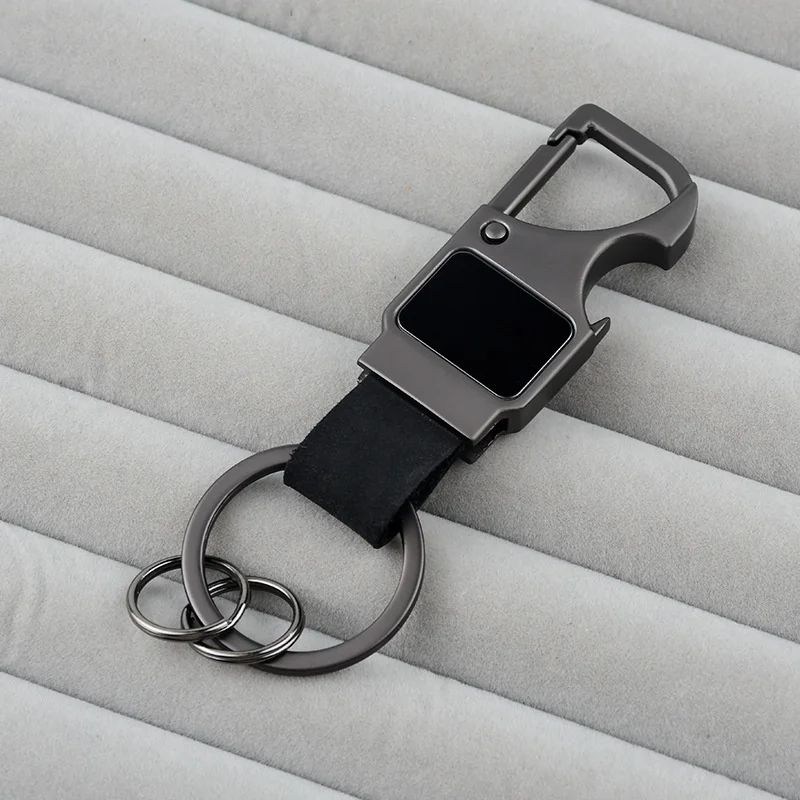 Custom Leather Key Chain Keyring Manufacturer Wholesale Bulk Handmade Car Brand Logo Custom Leather Keychain