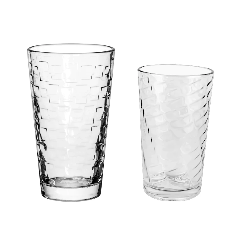 Пользовательский дизайн, оптовая продажа, чайная стеклянная чашка, Простые Стеклянные чашки, кружка из волнистого стекла