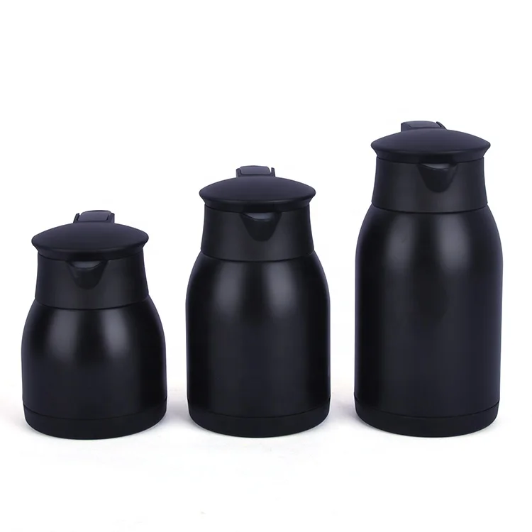 New Arrival  Double Wall  Insulated Vacuum Flask Stainless Steel Coffee Pot With Handle