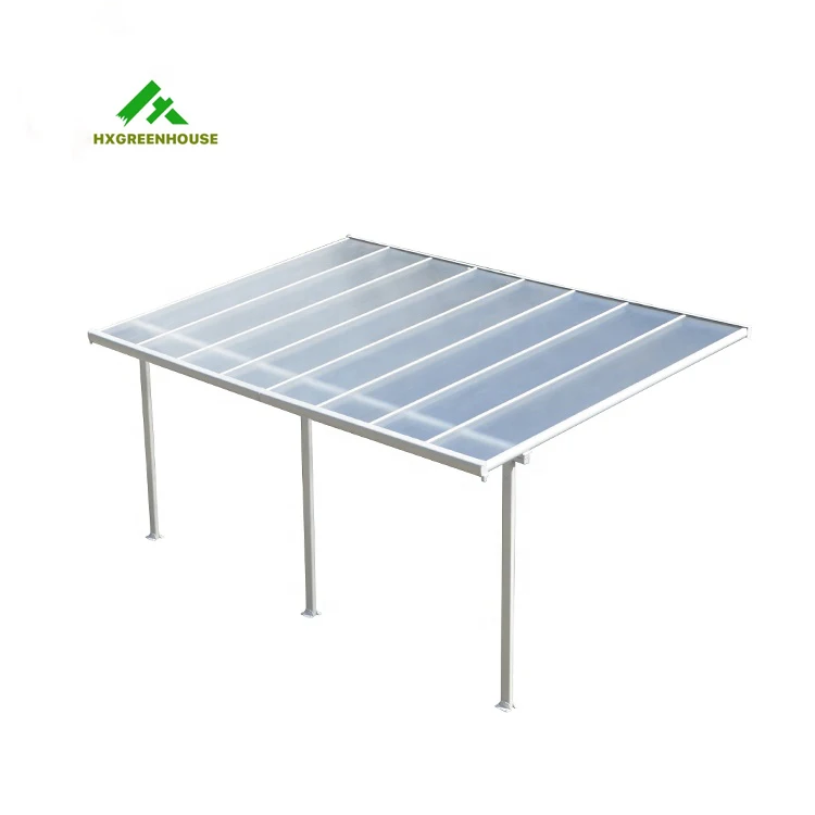 Awning Parts Canopy Flat Roof Panels Frame Polycarbonate Pergola Attached House Lowes Metal Garages, Canopies & Carports 6mm-8mm