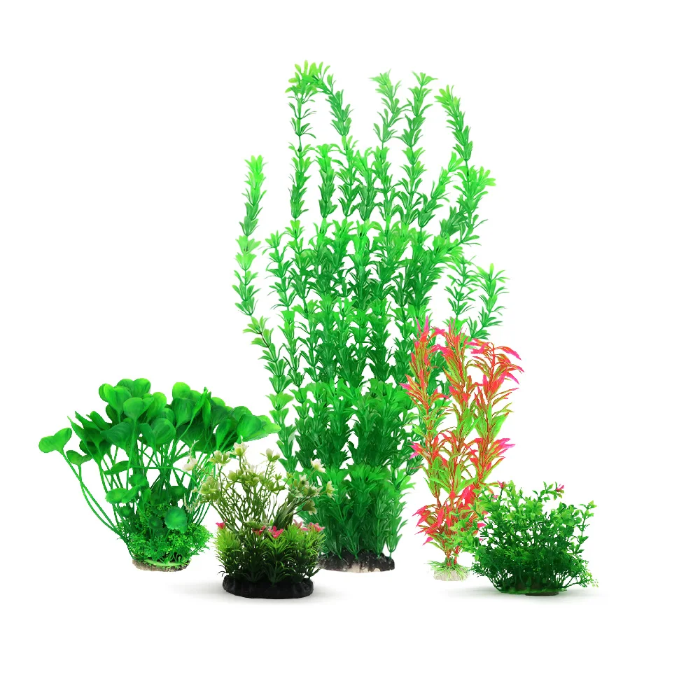 Aquarium Plastic Plants Set Grass Artificial Plastic Water Plants For Fish Tank Aquascape Wholesale Aquarium Plastic Plants