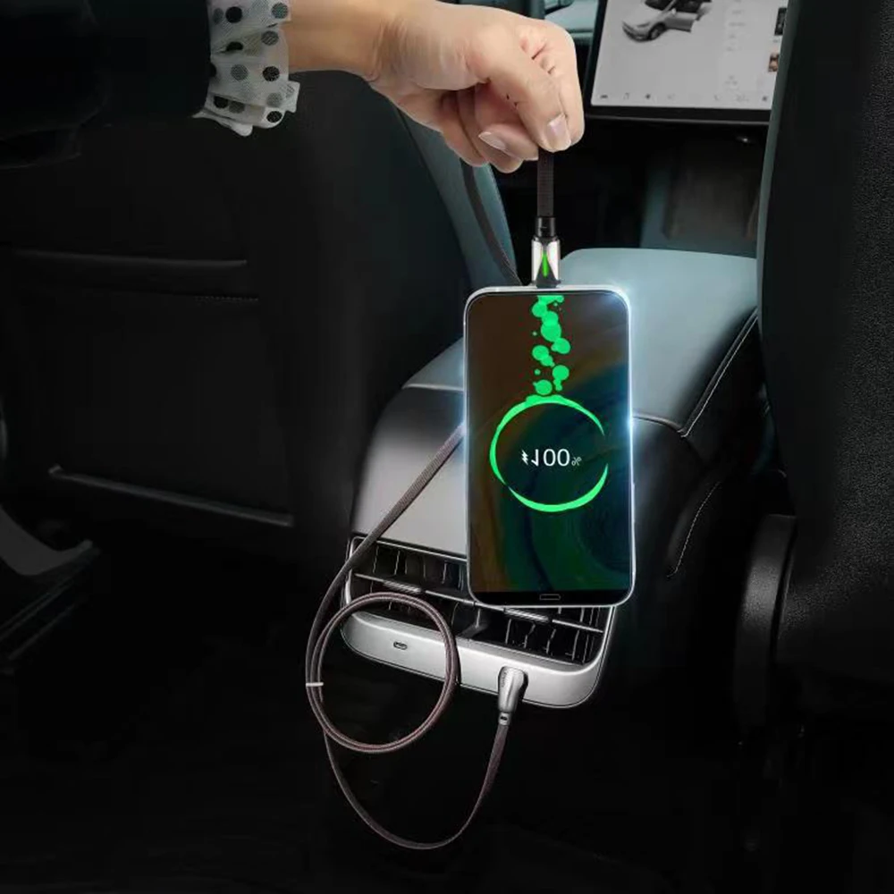 2 in 1 Wall Connector Style PD QC 3.0 Fast Charging Cable For Tesla Model 3 Model Y 2021