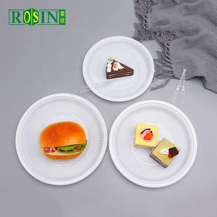 Customized disposable pp plastic plate set, tableware packaging tray for dinner,wedding party dishes