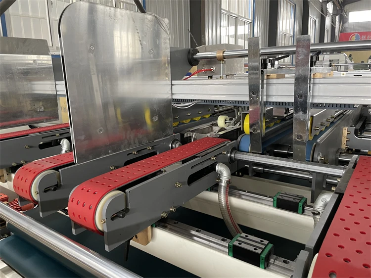 Semi Automatic Carton Corrugated Two Piece Folder Gluer machine