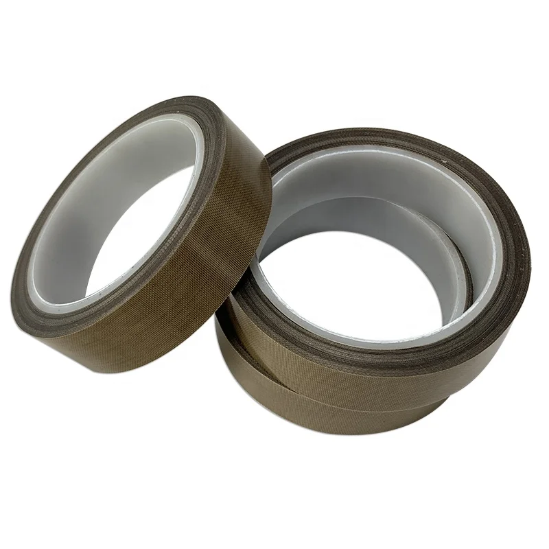 Jumbo Rolls PTFE Tefnon Film Tape Antistatic Coated Fiberglass Cloth Fabric For Sealing Machine