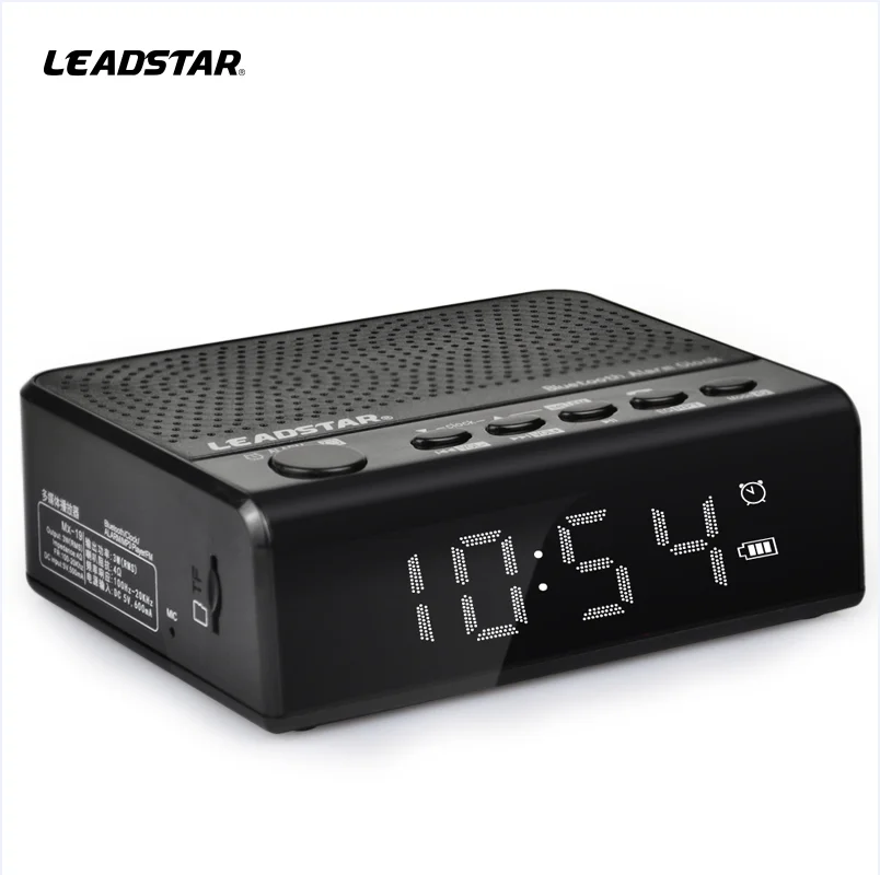 Беспроводной MP3-плеер с таймером и выключением, портативный Радиоприемник со встроенной батареей, освещение отеля, цифровой будильник, динамик