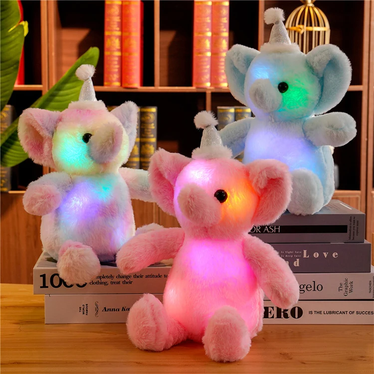 Wholesale Elephant Plush Toy Luminous Plush Elephant
