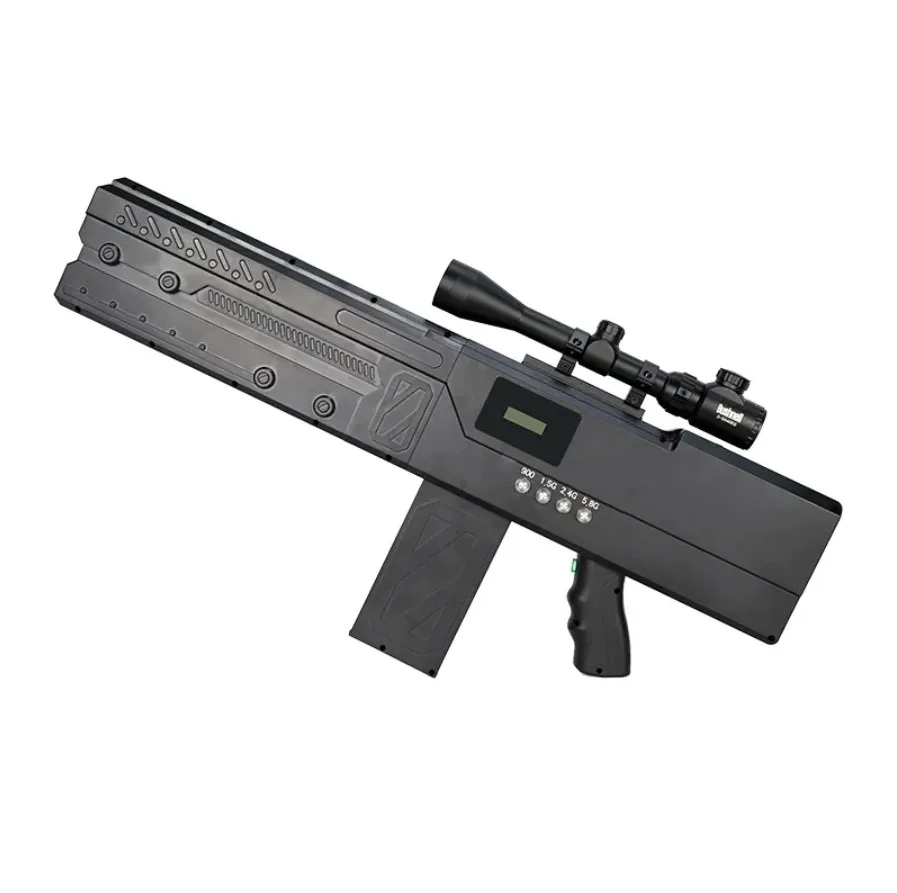 4 Bands 1-2 KM Range Drone Defense System 2.4GHz 5.8GHz Drone Detector Equipment RC Signal Waterproof Signal Booster