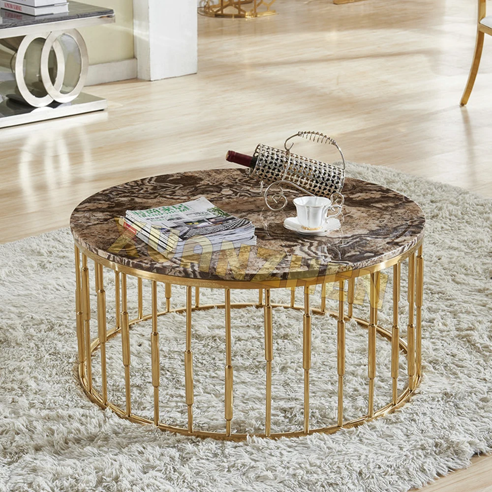 Living room furniture restaurant stainless steel modern glass luxury dining table round dining table set dining tables