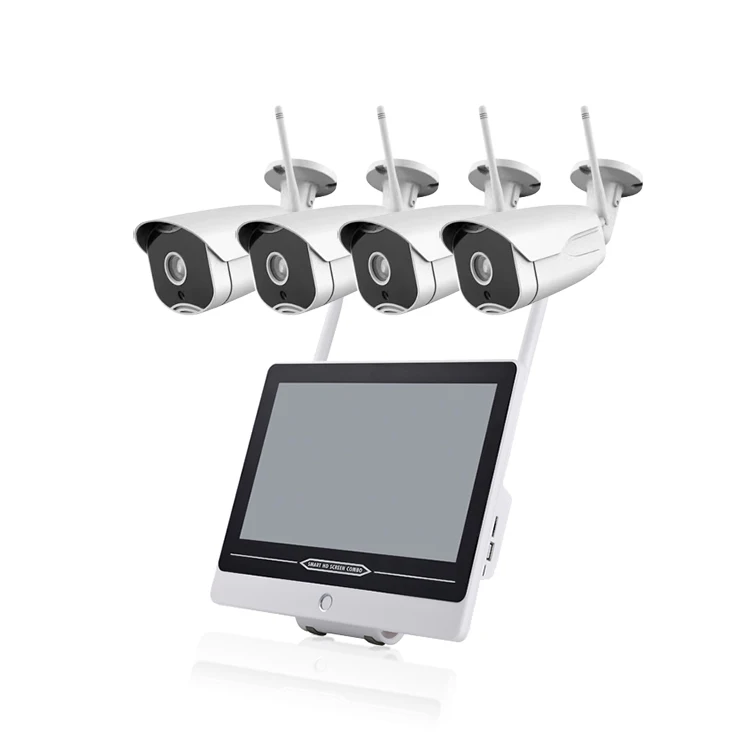 Network P2p Cctv Camera System 8 Channels 8ch Poe Nvr System With 4pcs Camera