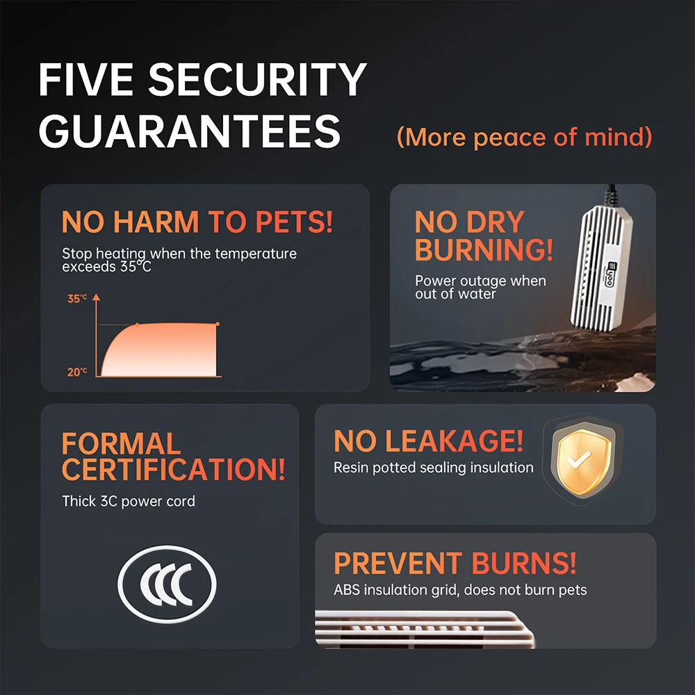 YEE 25W/50W/100W/150W Digital Display Submersible Mini Fish Tank Turtle Tank Automatic Water Heater Small Aquarium Heater